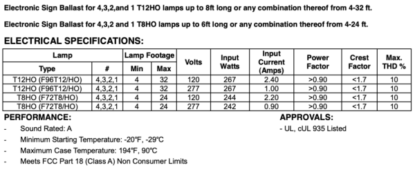 Keystone - Electronic Ballast (0432-14-UV)